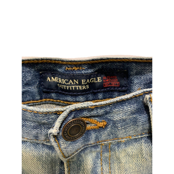 American Eagle Outfitters Womens Distressed Skinny Jeans Size 28" - Picture 5 of 5